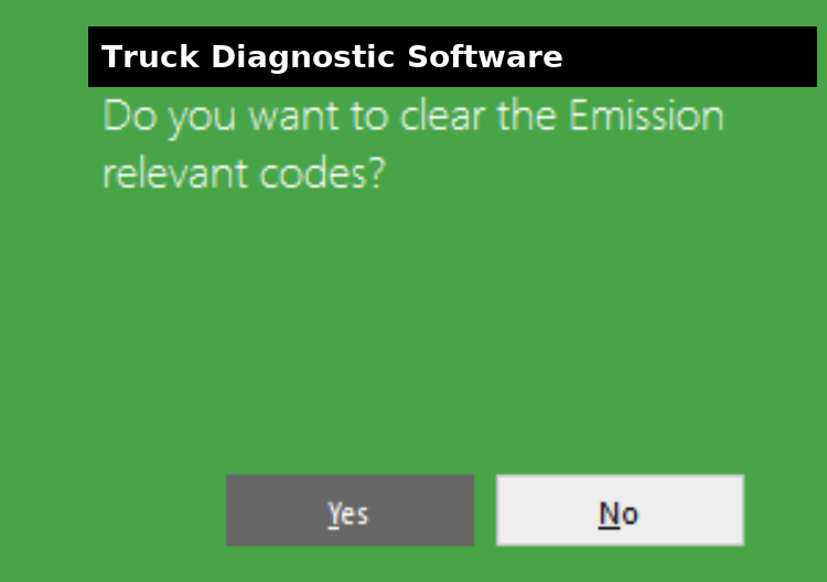 Emission fault code management